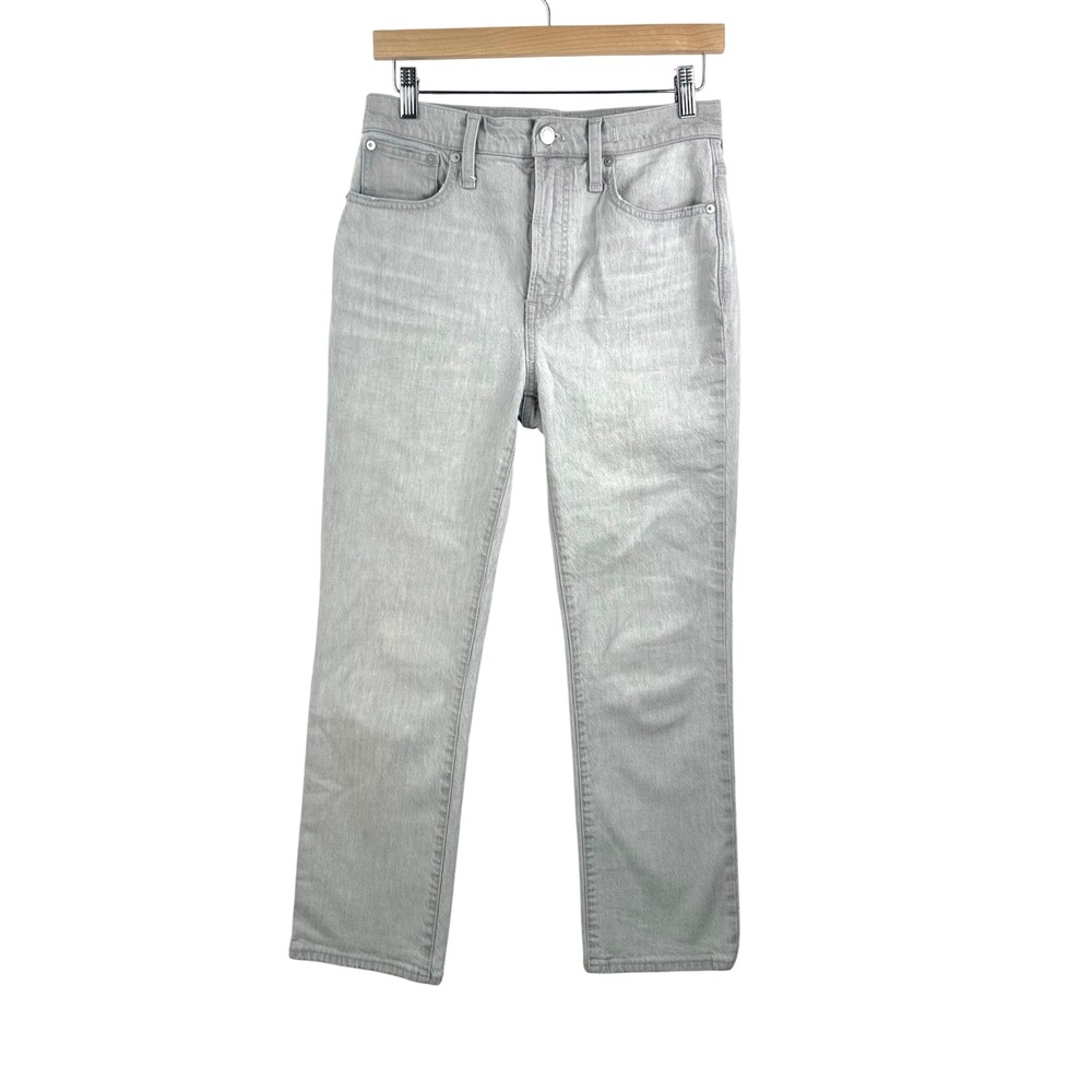 Madewell Slim Demi Boot jeans sz 26 Gray High Rise preppy chic Y2K 90s